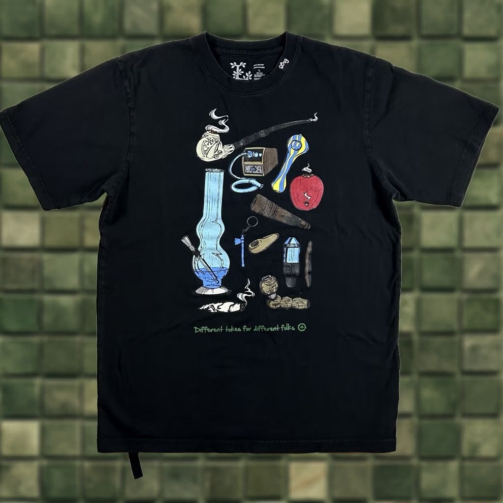 Roots VINTAGE LRG Different Tokes For Different Folks T-Shirt Large Black Hip Hop 2000s Mens Size US L / EU 52-54 / 3 - 1 Thumbnail