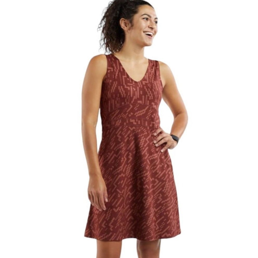 Titleist Title Nine Womens Dream V Neck Desert Path Mini Dress Sporty Size L / US 10 / IT 46 - 1 Thumbnail