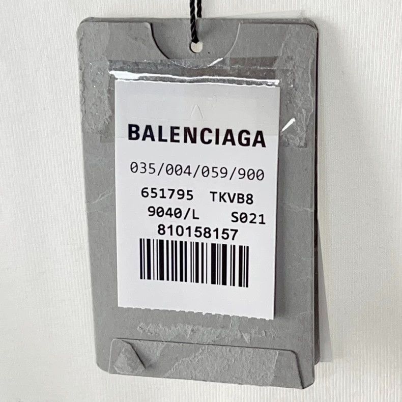 Balenciaga Balenciaga Short-sleeved raglan T-shirt with holes and cra Size US L / EU 52-54 / 3 - 6 Thumbnail
