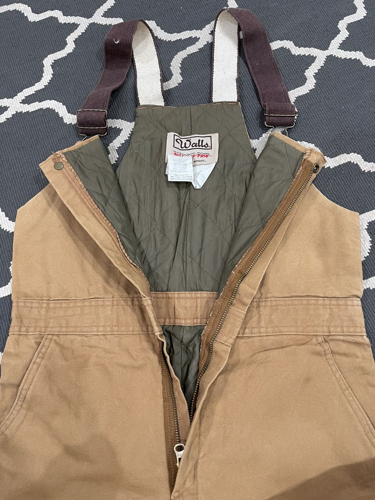 Carhartt × Vintage × Walls Vintage 90s Walls Duck Canvas Overall Pants Size US 32 / EU 48 - 20 Thumbnail