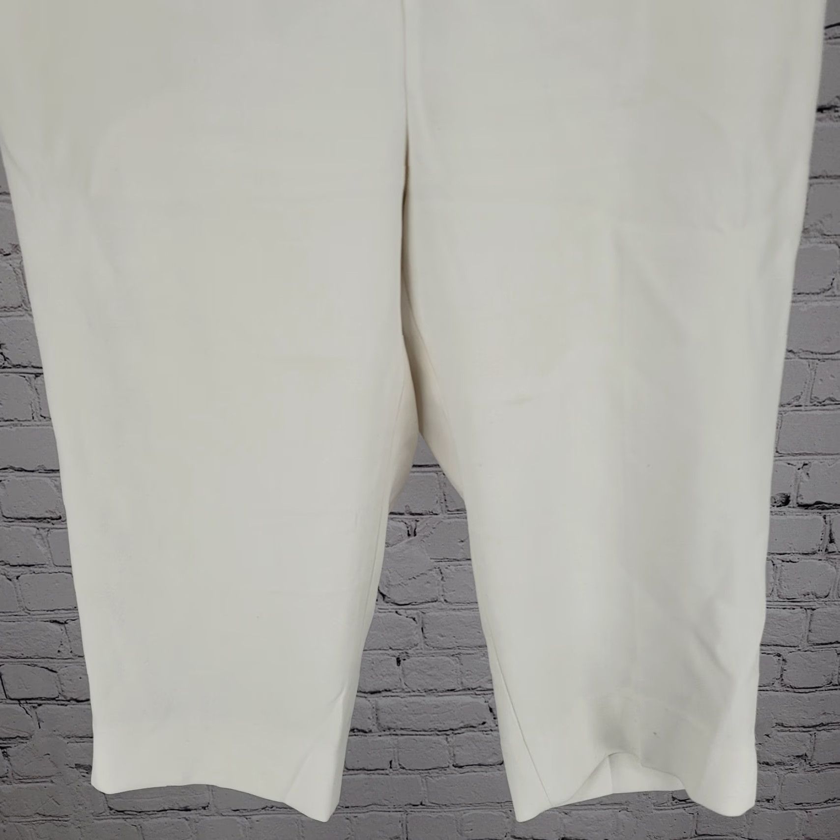 Vintage Babaton Ivory White Mid Rise Capri Pants Tapered Crop Pockets 0 Women Size 25" / US 0 / IT 36 - 7 Thumbnail