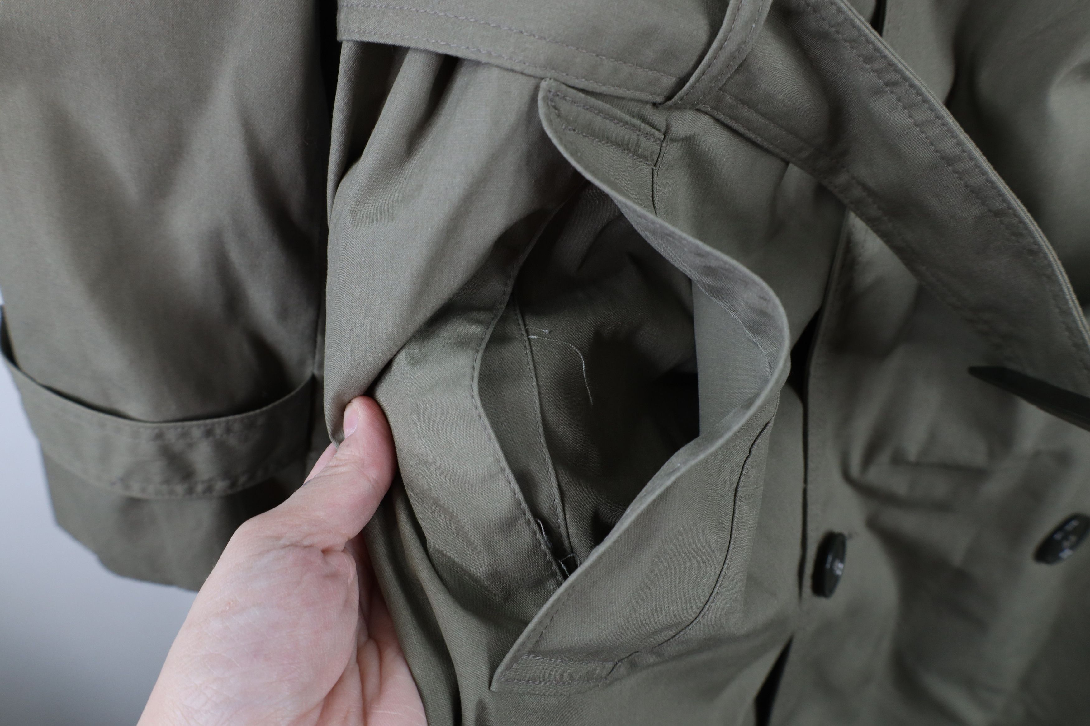 Vintage Vintage 90s Military Weather Trench Coat Jacket Pewter USA Size US L / EU 52-54 / 3 - 8 Thumbnail