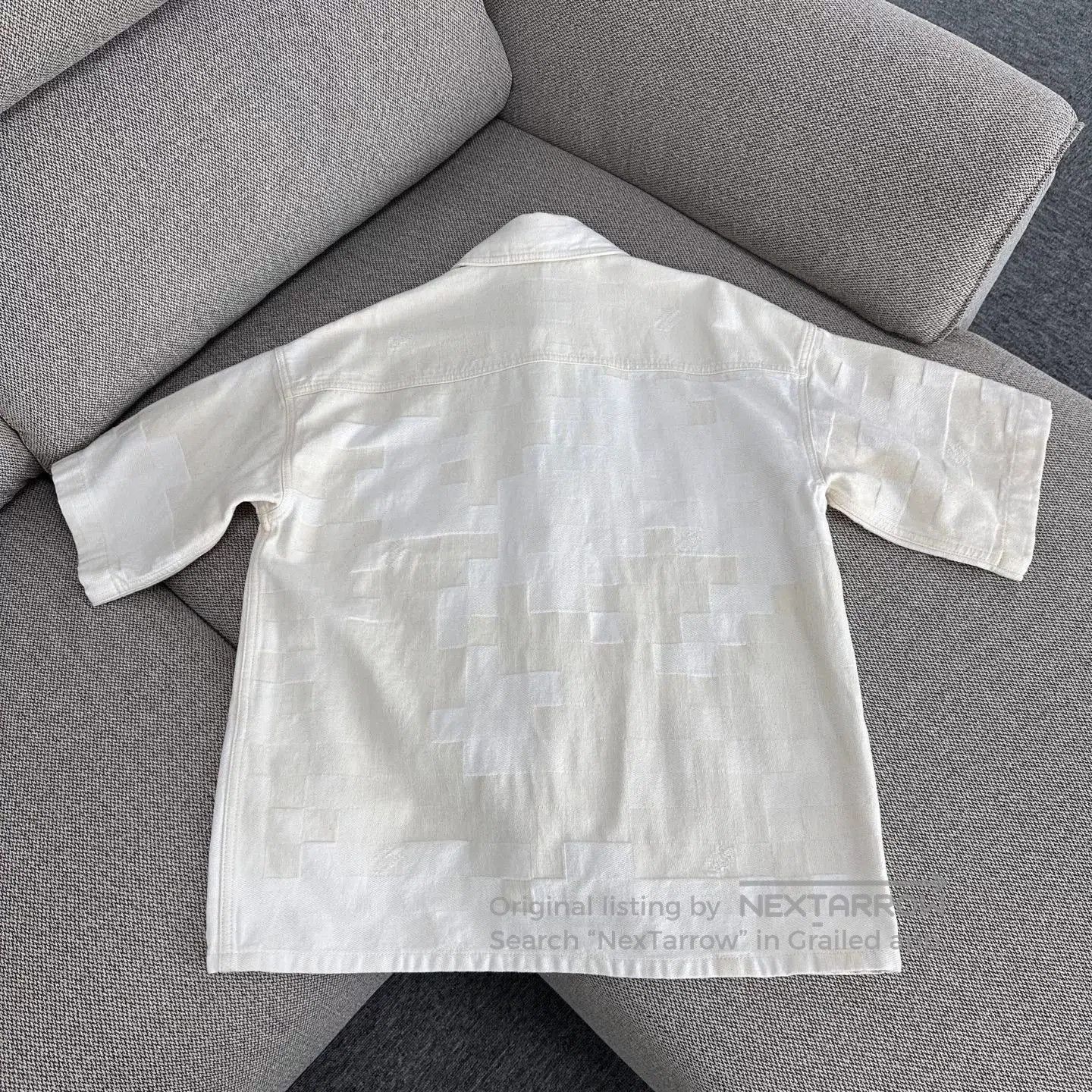 Louis Vuitton Louis Vuitton SS24 Beige Plaid Embroidered Shirt. Size US S / EU 44-46 / 1 - 2 Thumbnail