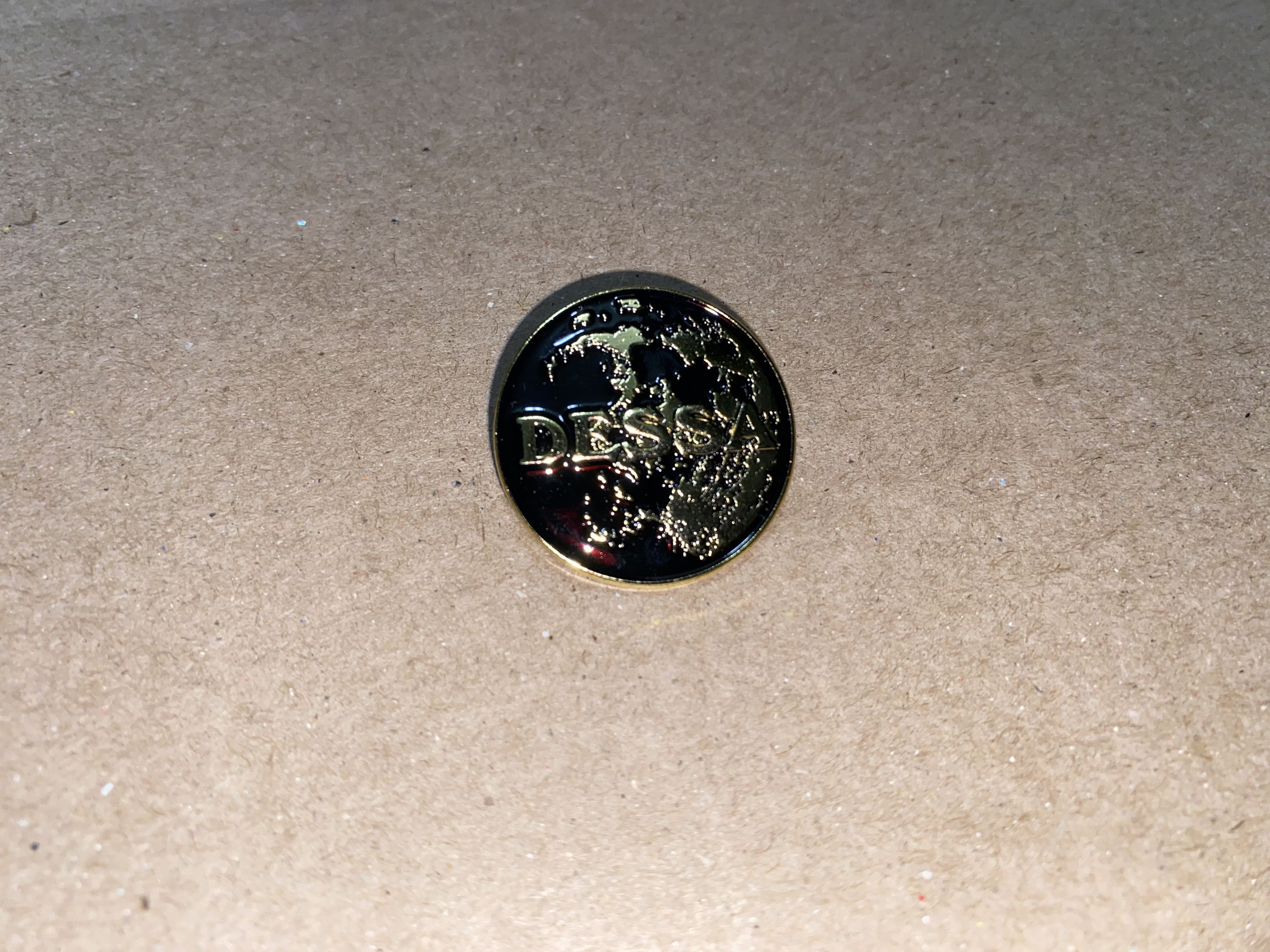 Band Tees DESSA World Globe Metal Enamel Lapel Pin Brooch Music Artist Size ONE SIZE - 5 Thumbnail