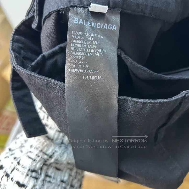 Balenciaga Balenciaga Button Zip Cargo Pocket A-Line Skirt, Size 34 Size 33" - 4 Thumbnail