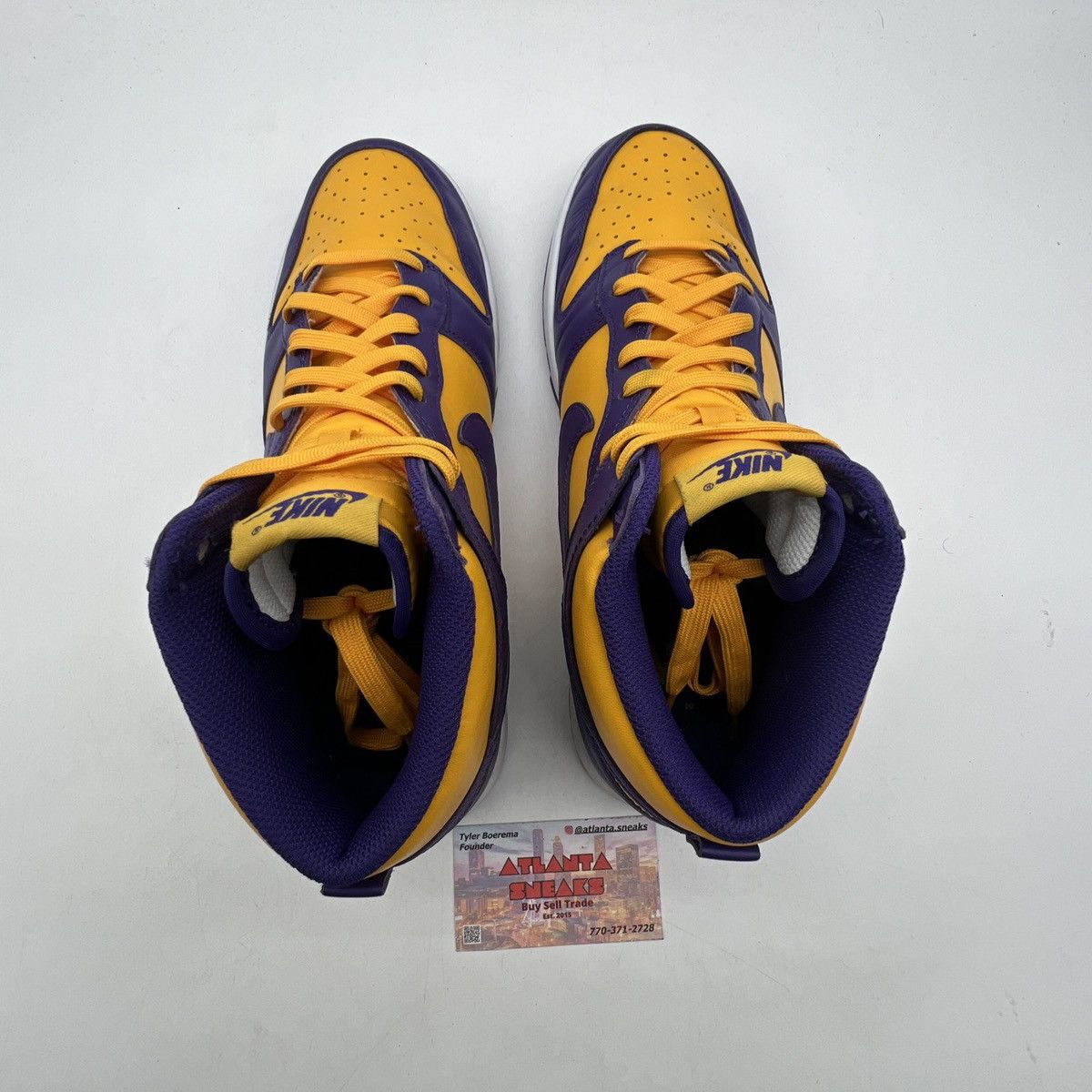 Nike Nike dunk high lakers Size US 11 / EU 44 - 8 Thumbnail