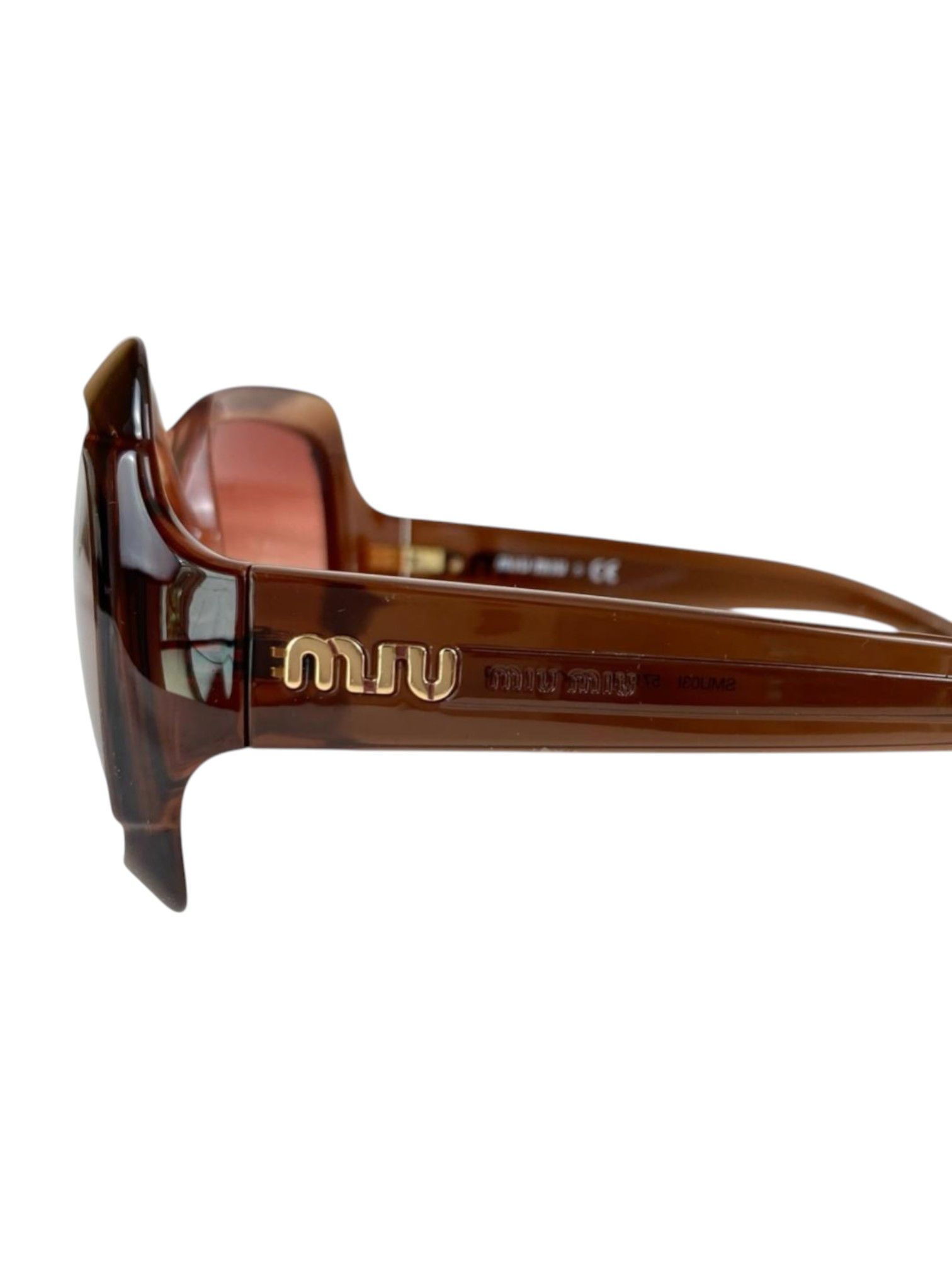 Miu Miu Miu Miu Glam SMU03I Oversized Square Sunglasses Size ONE SIZE - 7 Thumbnail