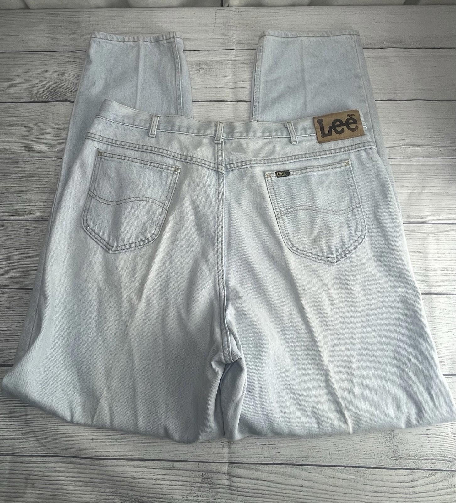 Lee Vintage Lee Riders Denim Jeans 40x34 USA 80s Light Wash Size US 40 / EU 56 - 2 Thumbnail