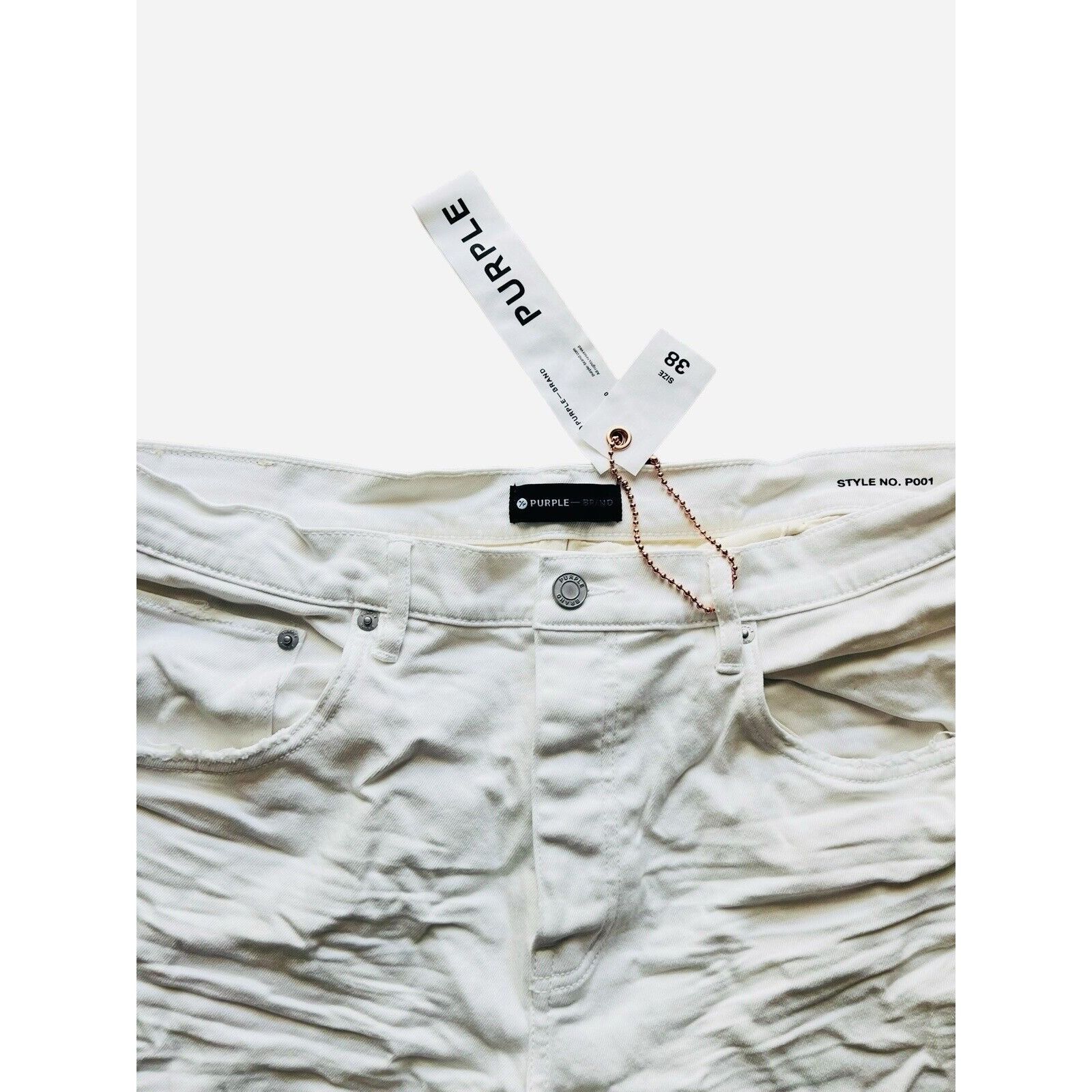 Purple Brand Purple Brand Jeans Mens Slim Fit White P001 Size 38/34 Size US 38 / EU 54 - 3 Thumbnail