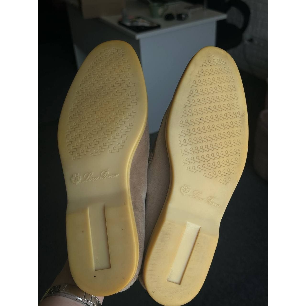 Loro Piana Loro Piana Summer Charms Walk Beige Suede Loafers Sz. 40 Size US 10 / IT 40 - 9 Thumbnail