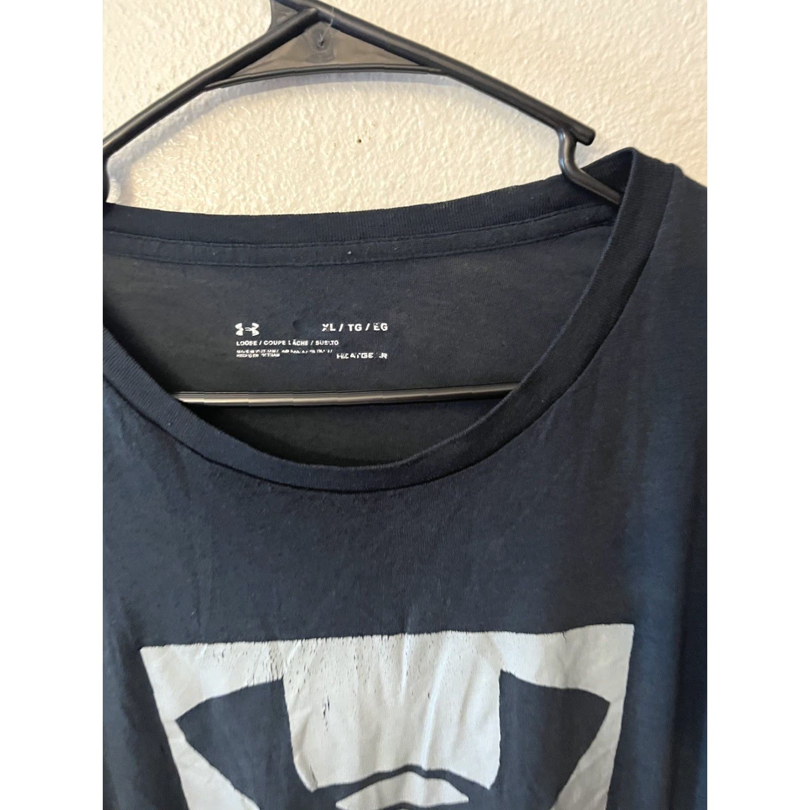Under Armour Under Armour Graphic T-Shirt Men’s XL Short Sleeve Crew Neck Black Cotton Sports Size US XL / EU 56 / 4 - 3 Thumbnail