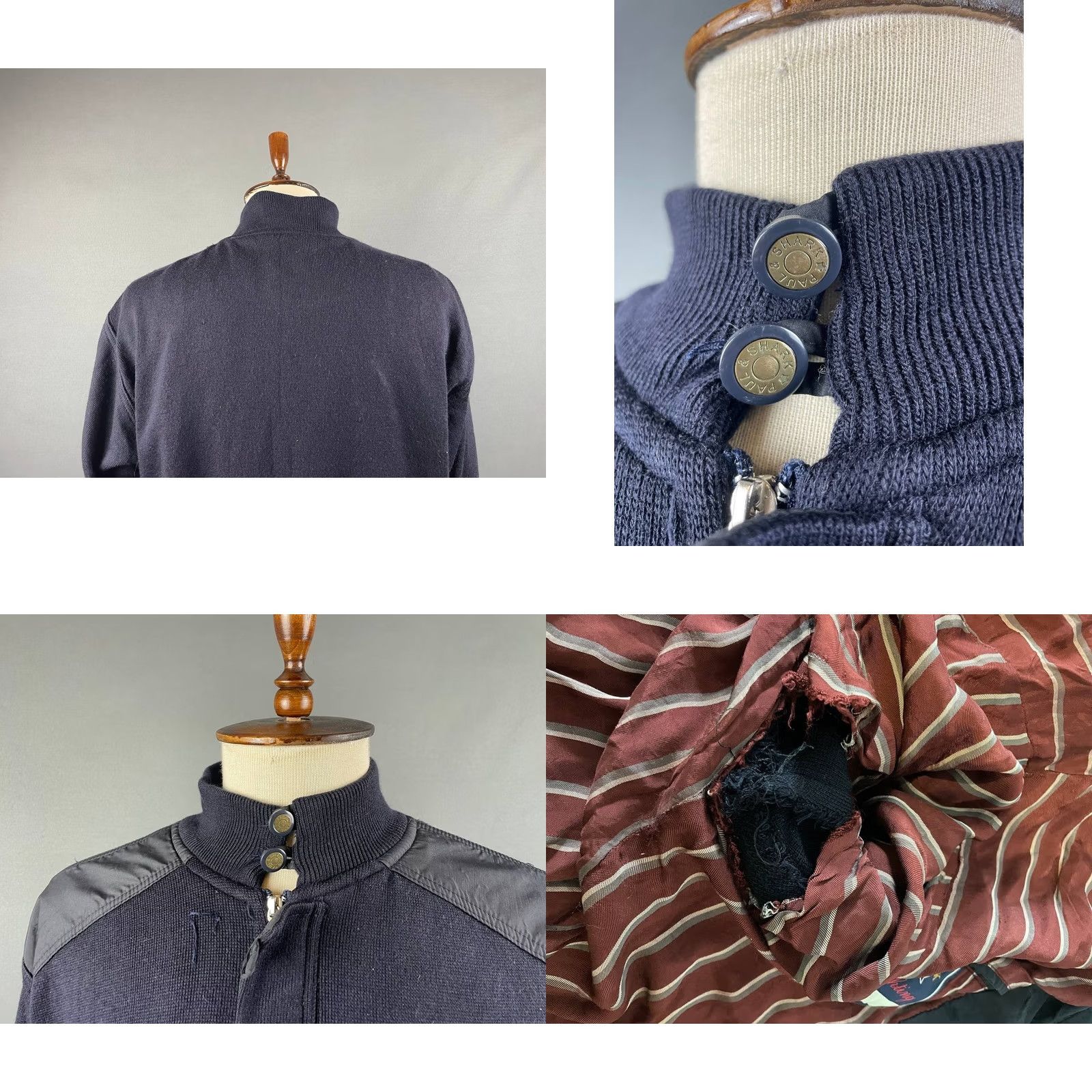 Paul & Shark Paul & Shark Jacket Mens Size L Blue Wool Knit Yachting Long Sleeve Zipper Size US L / EU 52-54 / 3 - 10 Thumbnail