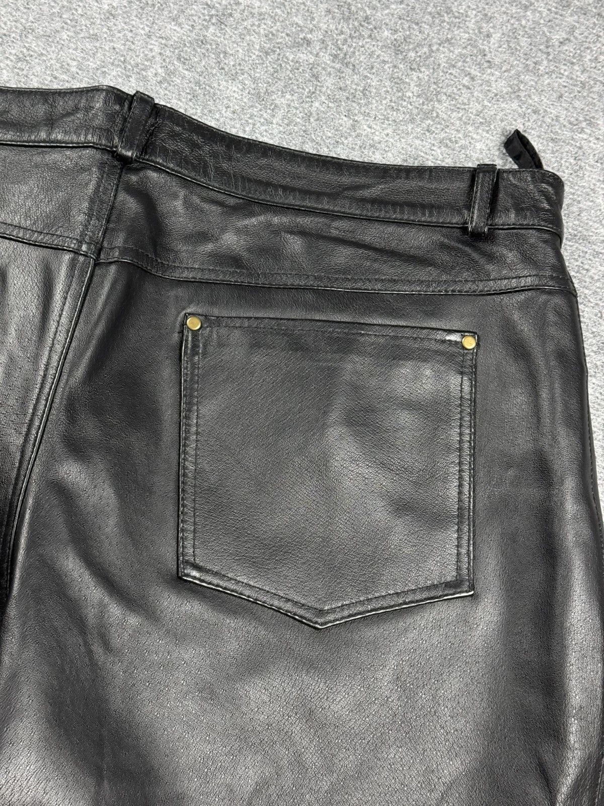 Alternative avant garde leather pants