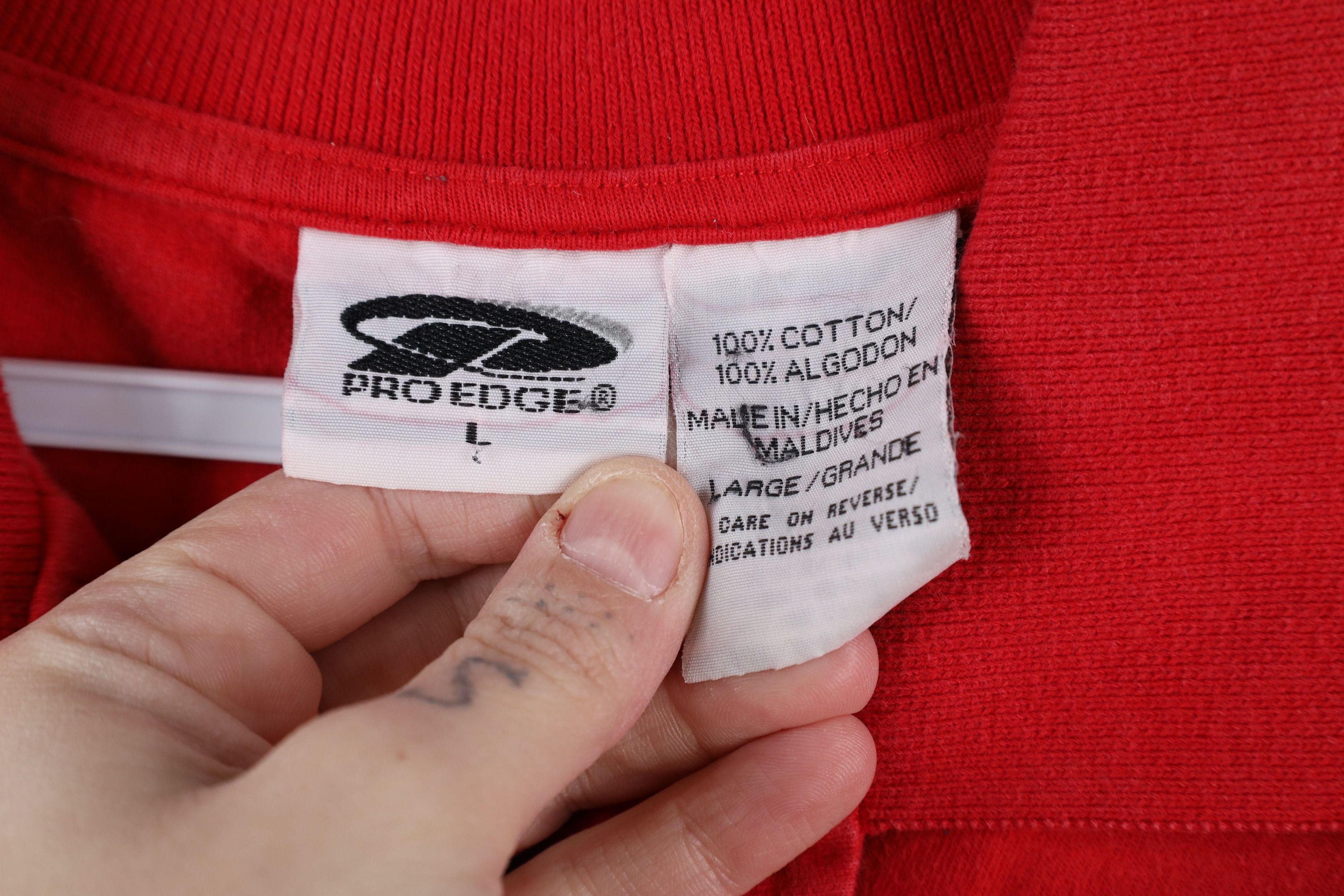 Vintage Vintage 90s Script Ohio State University Football Polo Red Size US L / EU 52-54 / 3 - 5 Thumbnail