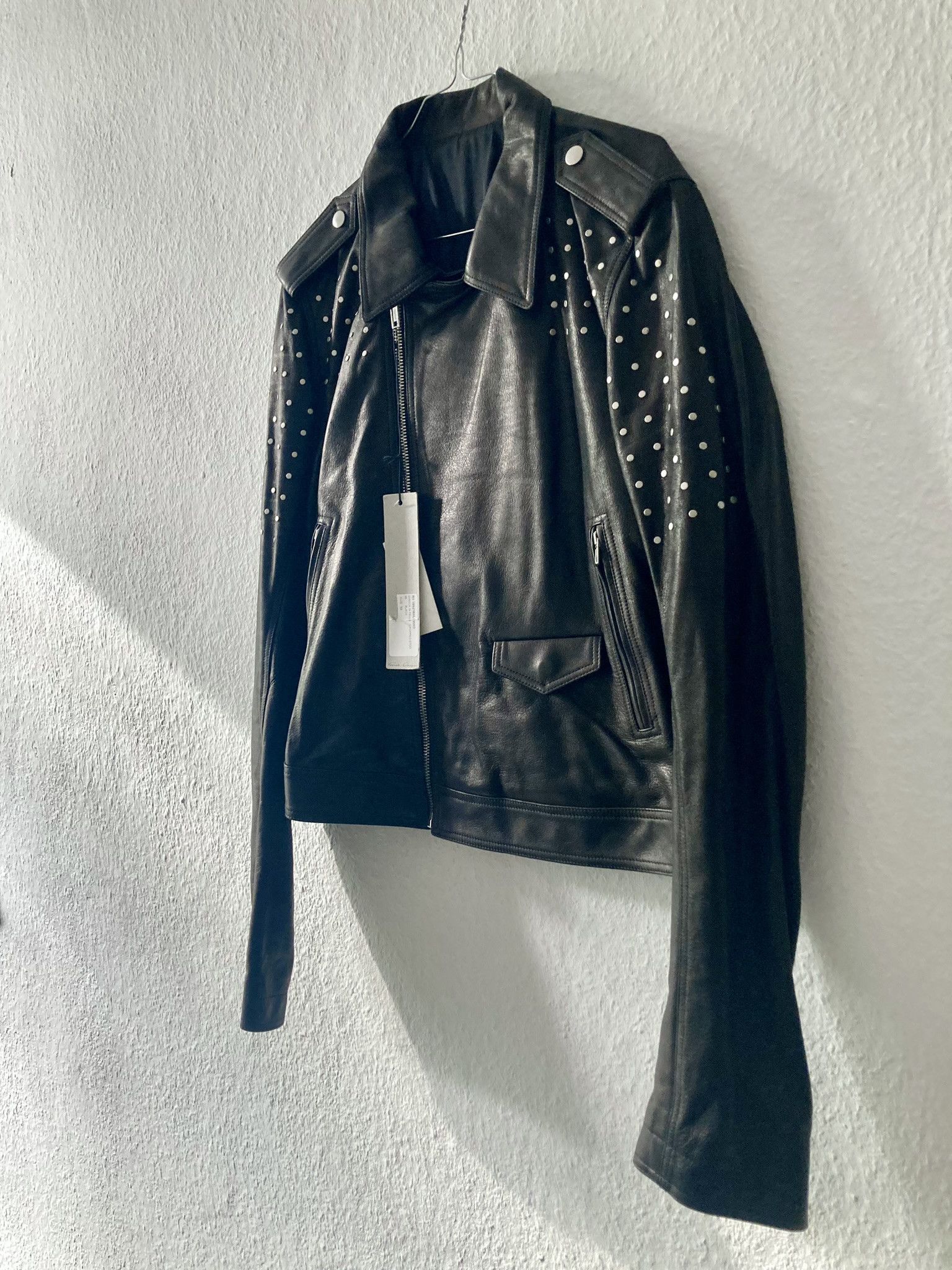 Rick Owens SS19 "BABEL" Studded Stooges LCW Leather Jacket Rick Owens Size US L / EU 52-54 / 3 - 2 Thumbnail