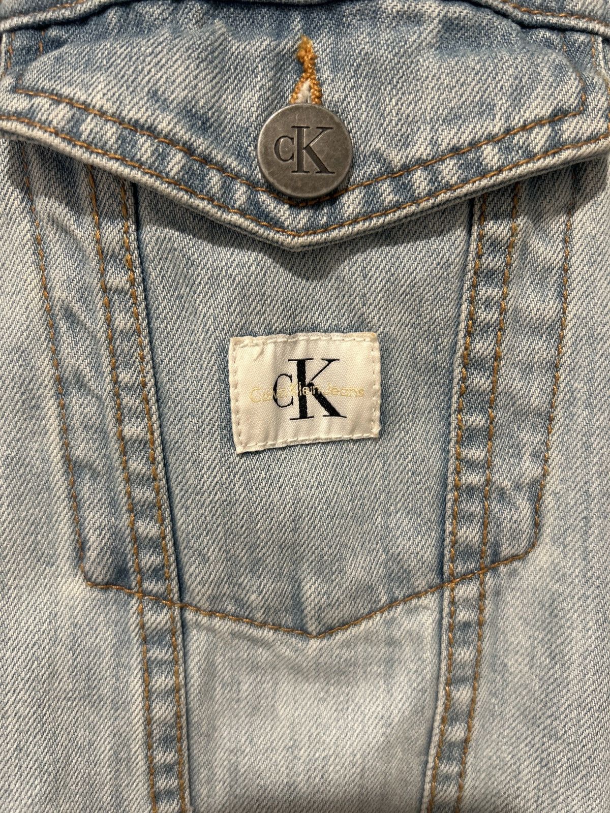 Calvin Klein Calvin Klein Denim Jacket Size US L / EU 52-54 / 3 - 3 Thumbnail