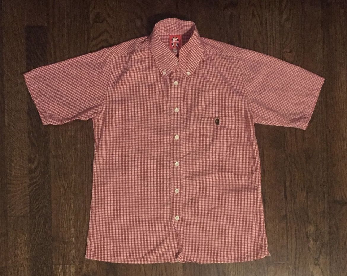 Bape Bape logo button up shirt Size US XS / EU 42 / 0 - 1 Thumbnail