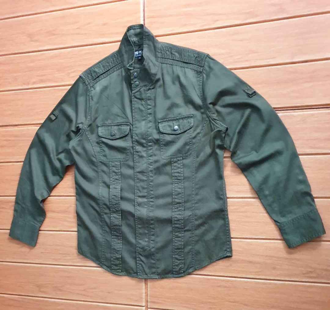 Beams Plus 💥Beams heart green military Japanese shirt Size US M / EU 48-50 / 2 - 4 Thumbnail