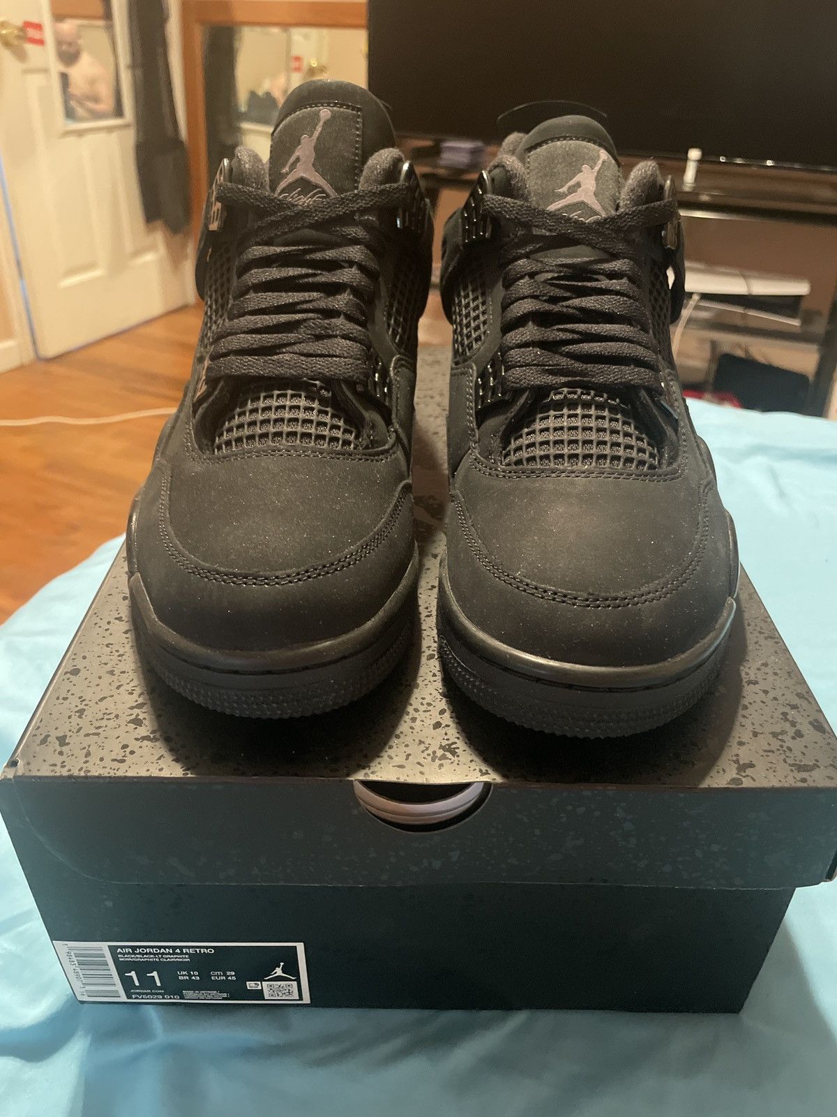 Nike Nike Air Jordan 4 Retro Black Cat (2025 Size US 11 / EU 44 - 1 Thumbnail