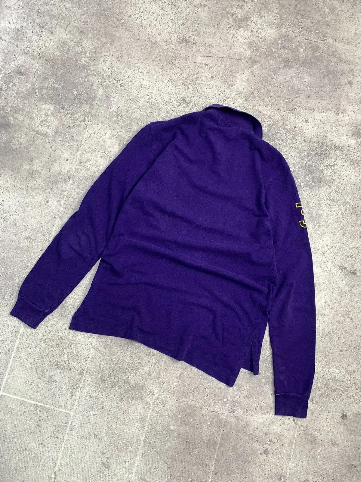 Polo Ralph Lauren Vintage Long sleeve Polo Ralph Lauren regby faded Size US M / EU 48-50 / 2 - 5 Thumbnail