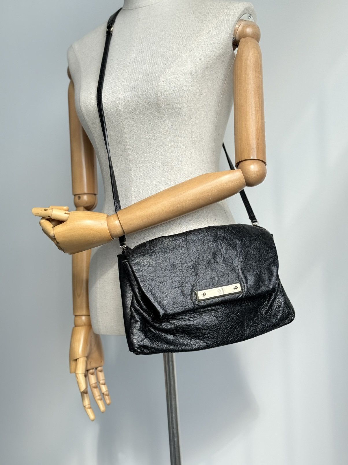 Alexander McQueen Alexander McQueen Black Leather Crossbody Bag Skull Logo Size ONE SIZE - 2 Thumbnail