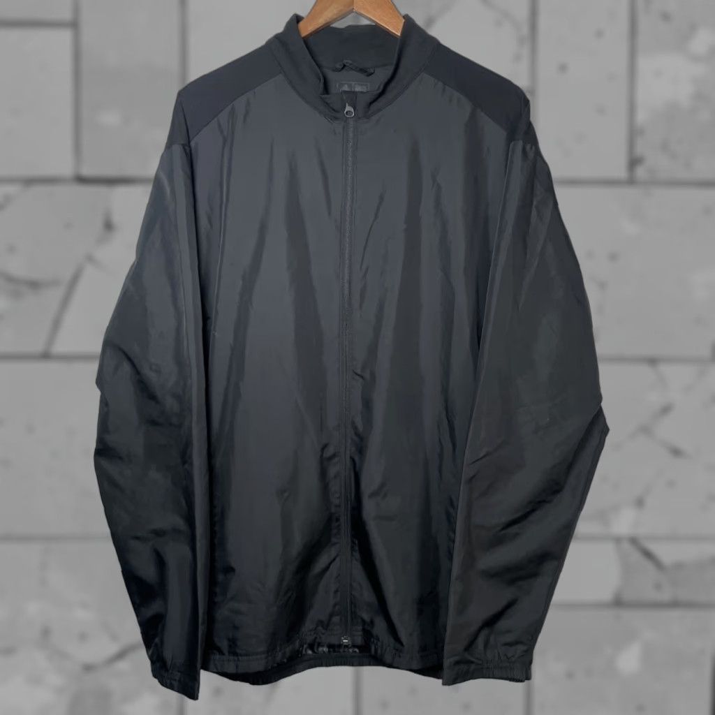 Adidas Adidas Black Zip Up Windbreaker Jacket Mens Size L Size US L / EU 52-54 / 3 - 1 Thumbnail