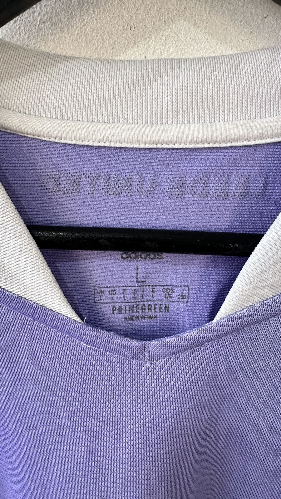 Macron Leeds United 21-22 Away Football Shirt Jersey Adidas Purple Size US L / EU 52-54 / 3 - 8 Thumbnail