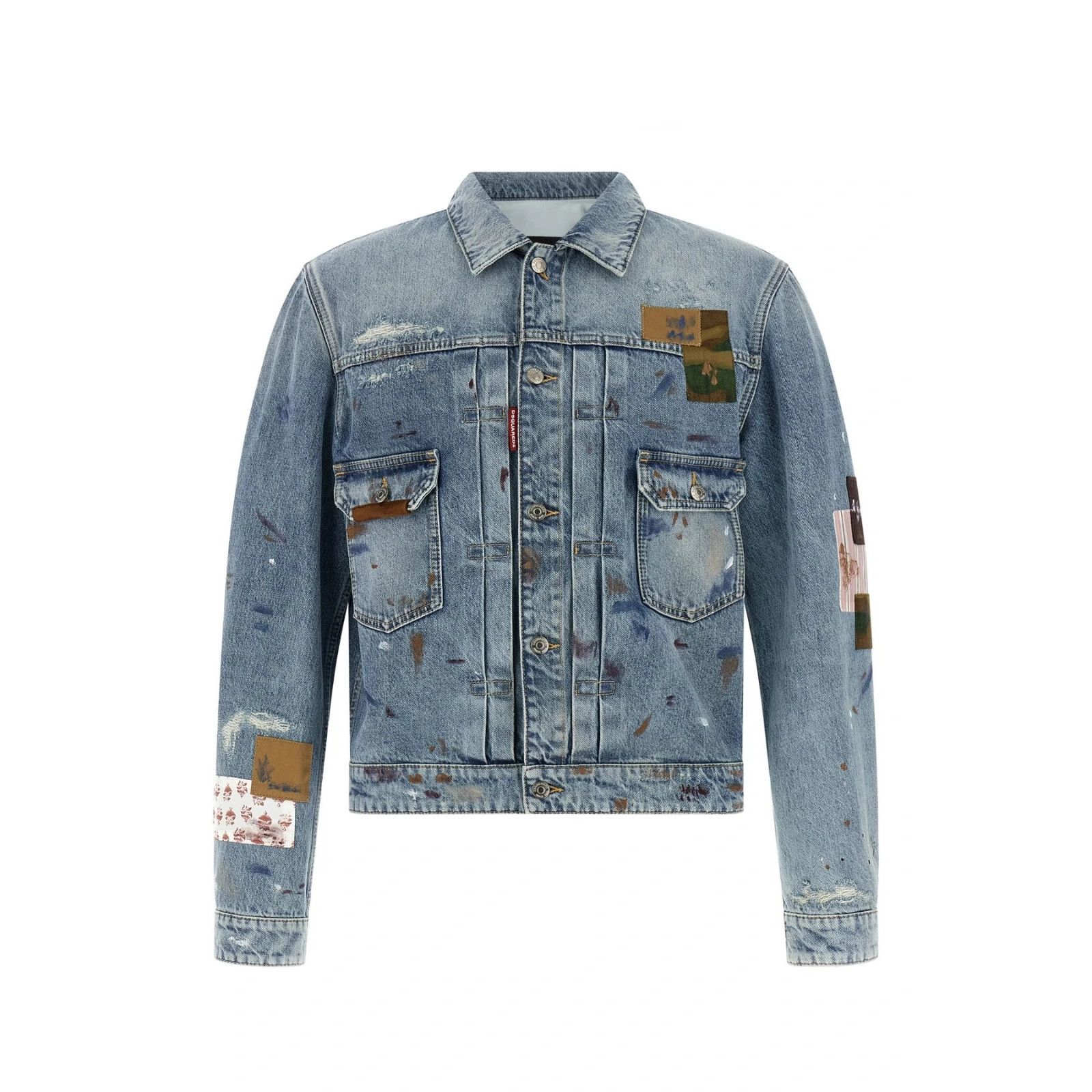 Dsquared2 DSQUARED2 Blue Denim Jacket New & Authentic (Men's size:XL;) Size US XL / EU 56 / 4 - 1 Thumbnail