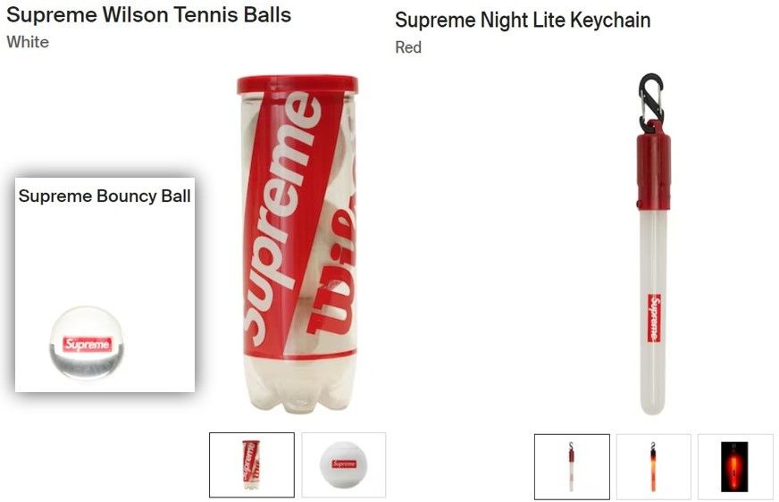 Supreme Supreme Lot - Tennis Balls, Mini LED, & Bouncy Ball Size ONE SIZE - 8 Thumbnail