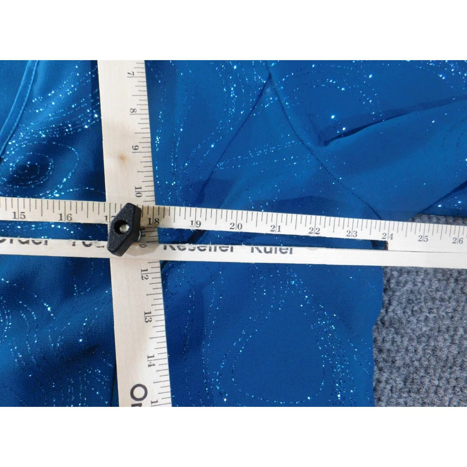Vintage Maggie Barnes Jacket Womens 18W Blue Lined Regular Polyester Rayon Long Sleeve Fall Winter Stylish Basic Jacket Bodice? Size XXL / US 16-18 / IT 52-54 - 7 Thumbnail