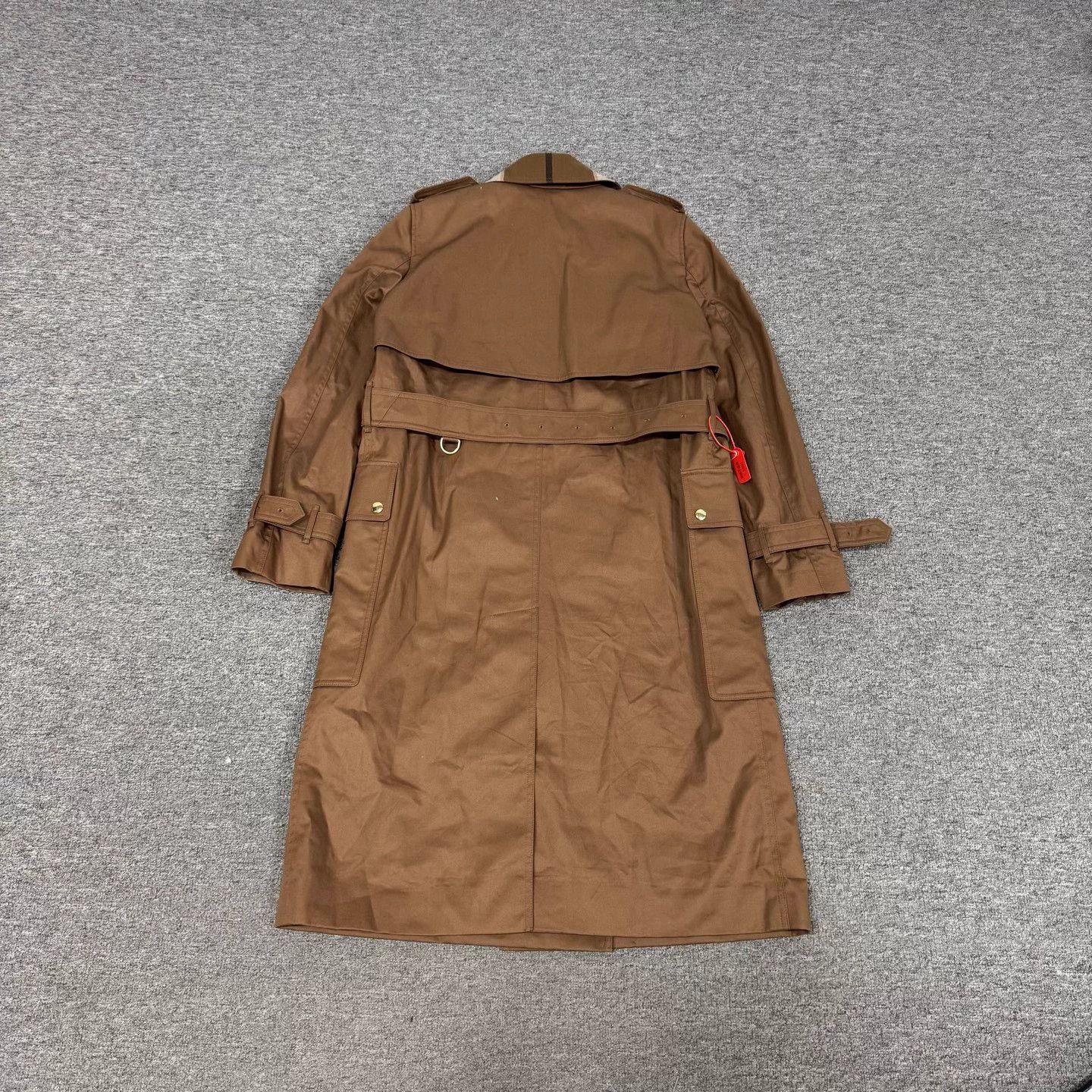 Burberry BURBERRY Tan Wool Check Panel Coat UK8 MINT Size S / US 4 / IT 40 - 4 Thumbnail