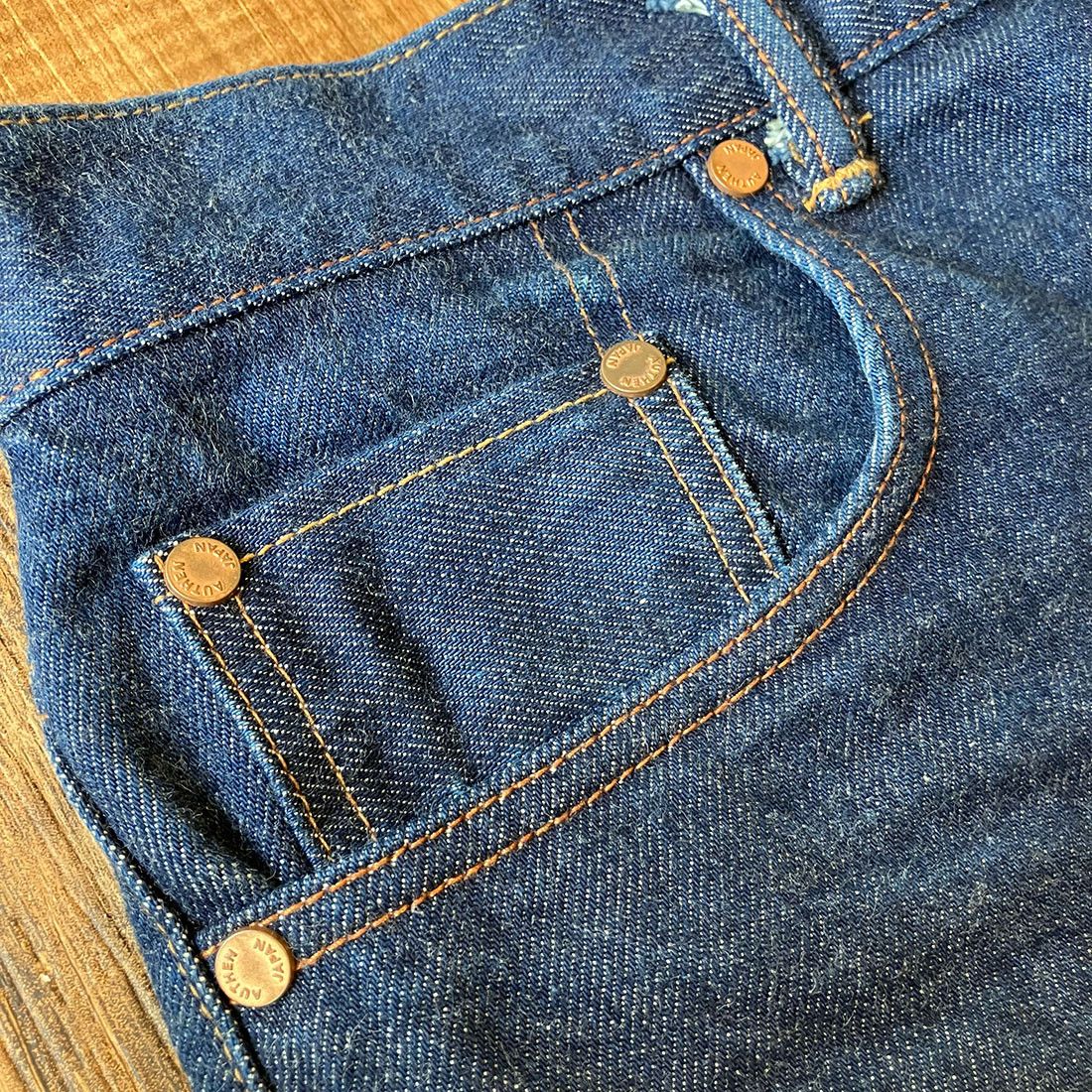 Japanese Brand AUTHEN AUT-001 W32 x L28 Tapered Leg Selvedge Jeans Size US 32 / EU 48 - 9 Thumbnail