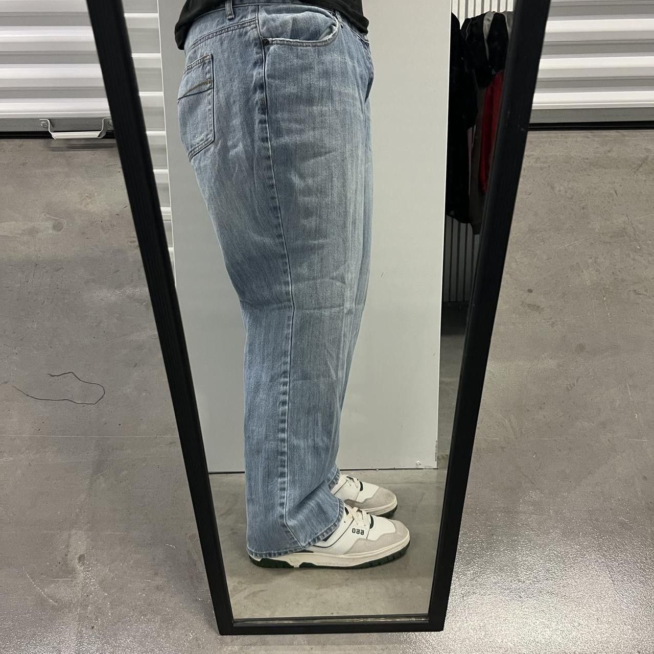 Vintage Vintage Y2K/2000s Baggy Bootcut Blue Light wash Denim Jeans! Size US 36 / EU 52 - 2 Thumbnail