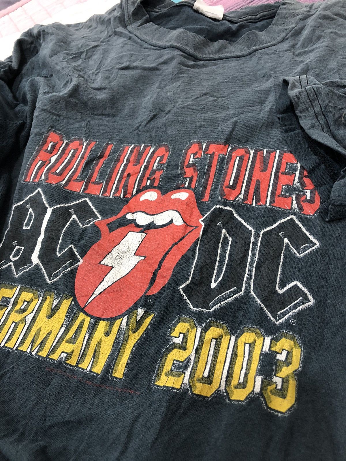 The Rolling Stones vintage sun faded tshirt the rolling stone x