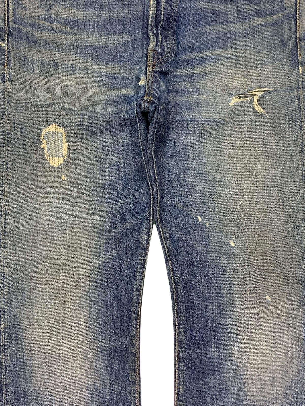 Levi's Vintage 02 Levis 501xx Big E Selvedge Mud Wash Loose Jeans Size US 33 - 6 Thumbnail