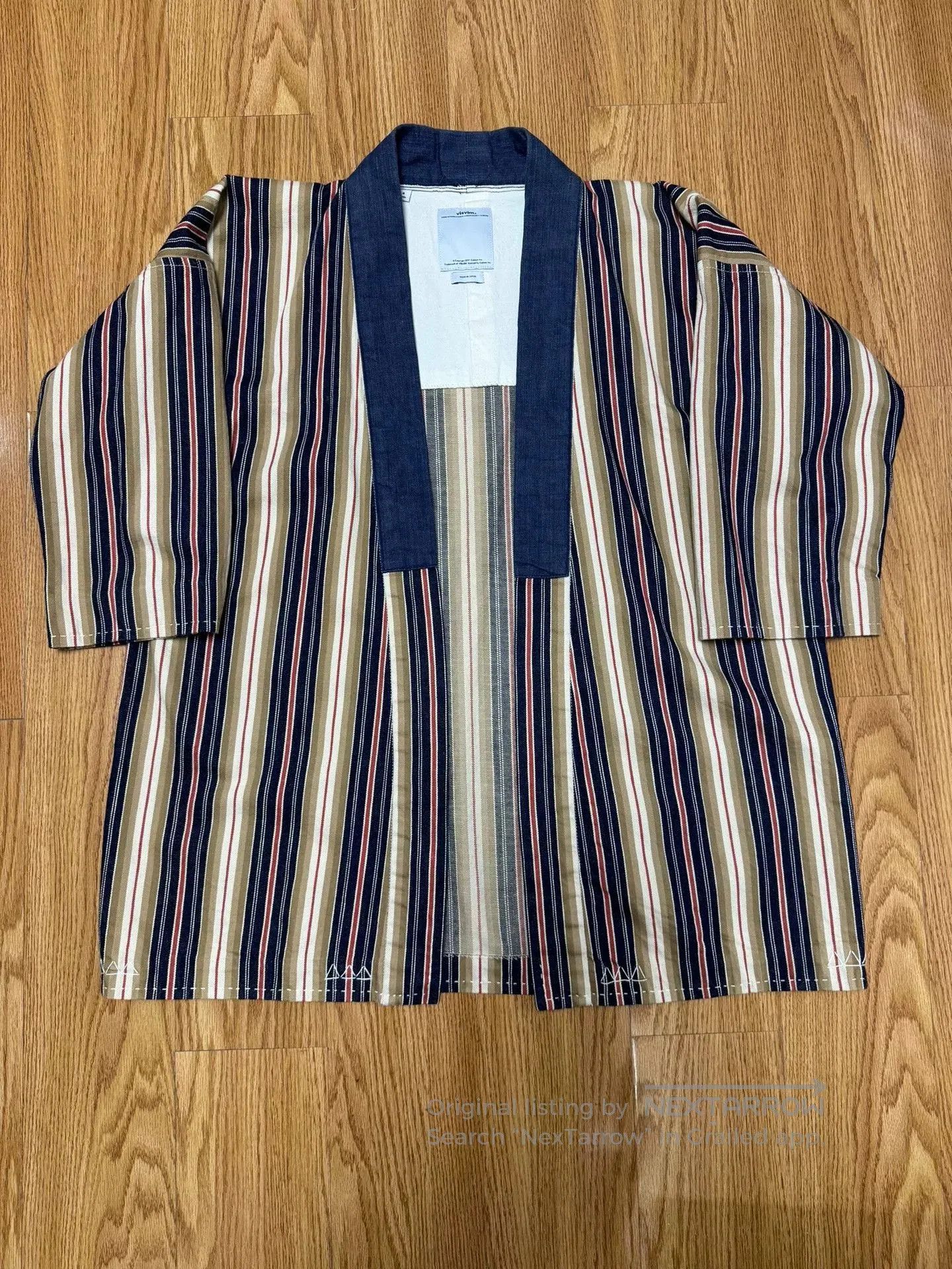 Visvim visvim sanjuro kimono jacket in khaki. Size US XL / EU 56 / 4 - 1 Thumbnail