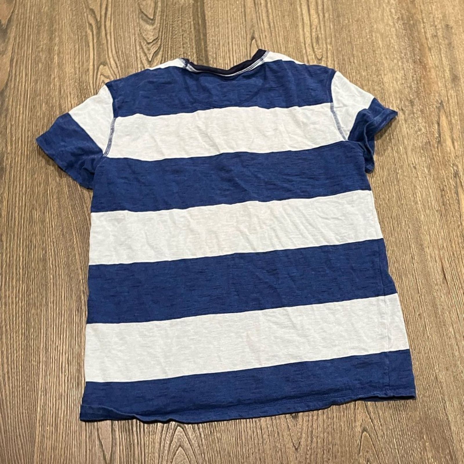 American Eagle Outfitters American Eagle Mens M Polo Shirt Striped Print Crew Neck Size US M / EU 48-50 / 2 - 4 Thumbnail