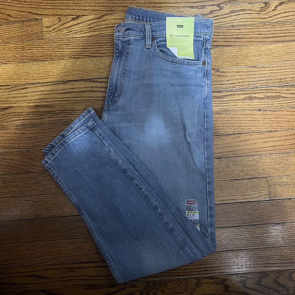 Levi's Brand New Levi’s 512 Slim Taper Fit Light Blue Size: 36X32 Size US 36 / EU 52 - 1 Thumbnail