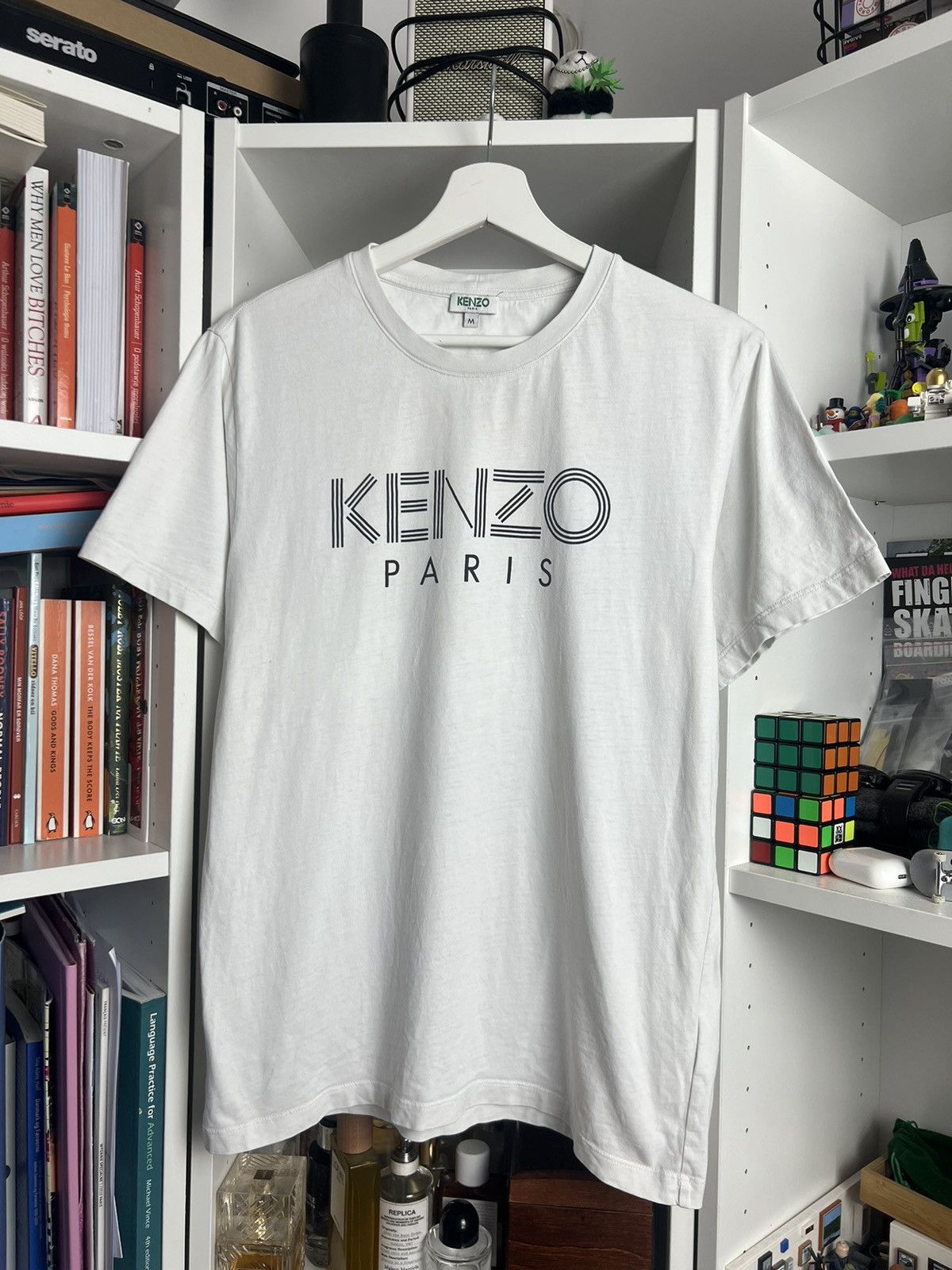 Designer × Kenzo Kenzo big logo white t-shirt M designer casual luxury drill Size US M / EU 48-50 / 2 - 1 Thumbnail