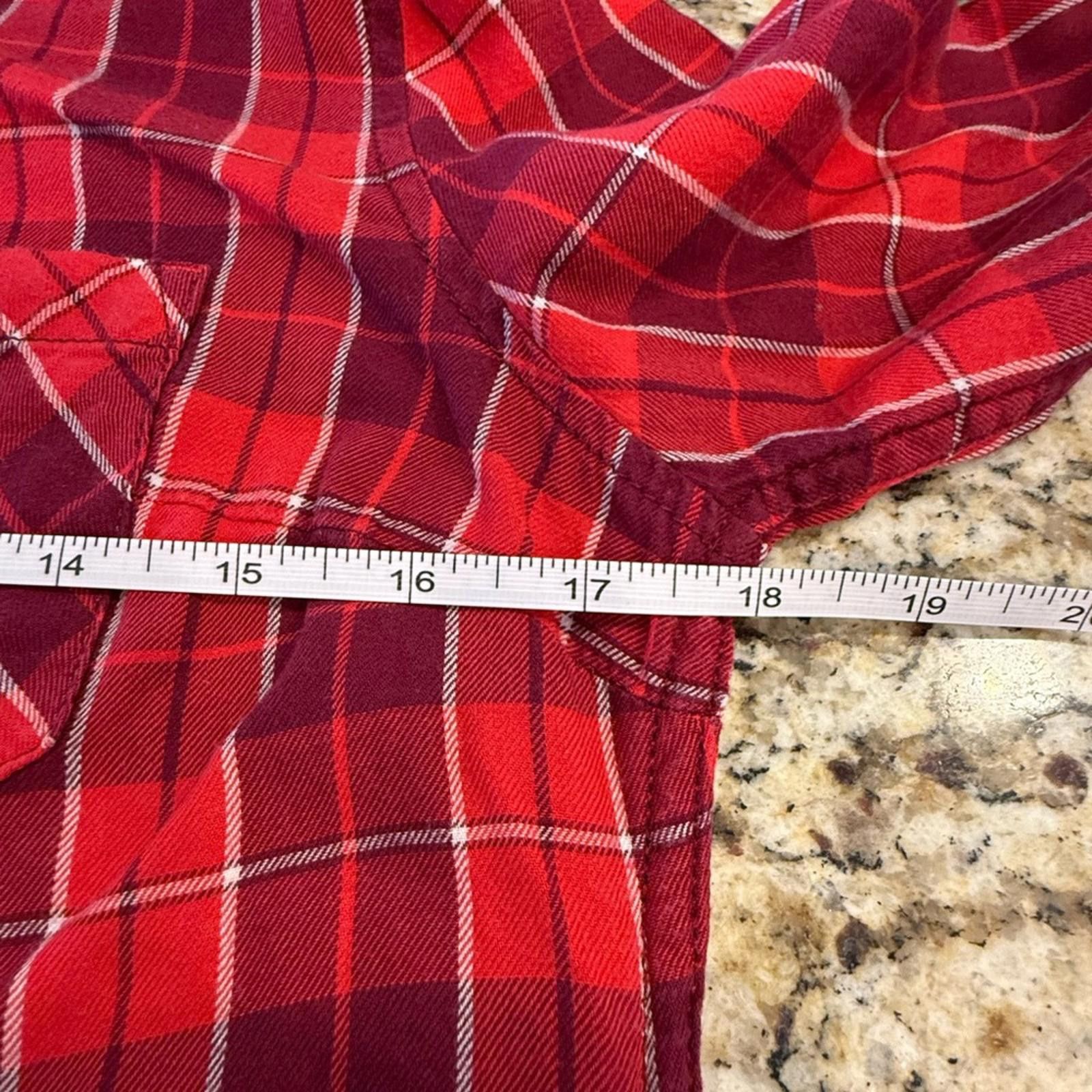Other Arizona Jeans western plaid shirt red burgundy SZ SM Size S / US 4 / IT 40 - 7 Thumbnail