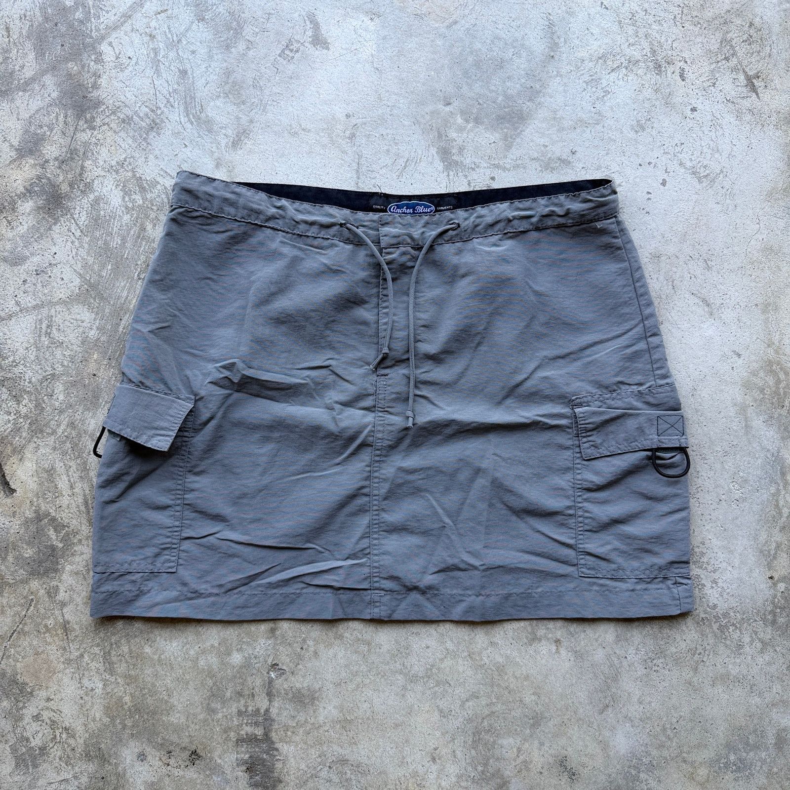 Anchor Blue Vintage 90s Anchor Blue Gray Cargo Utility Mini Skirt 13 Size 34" / US 12 / IT 48 - 2 Thumbnail