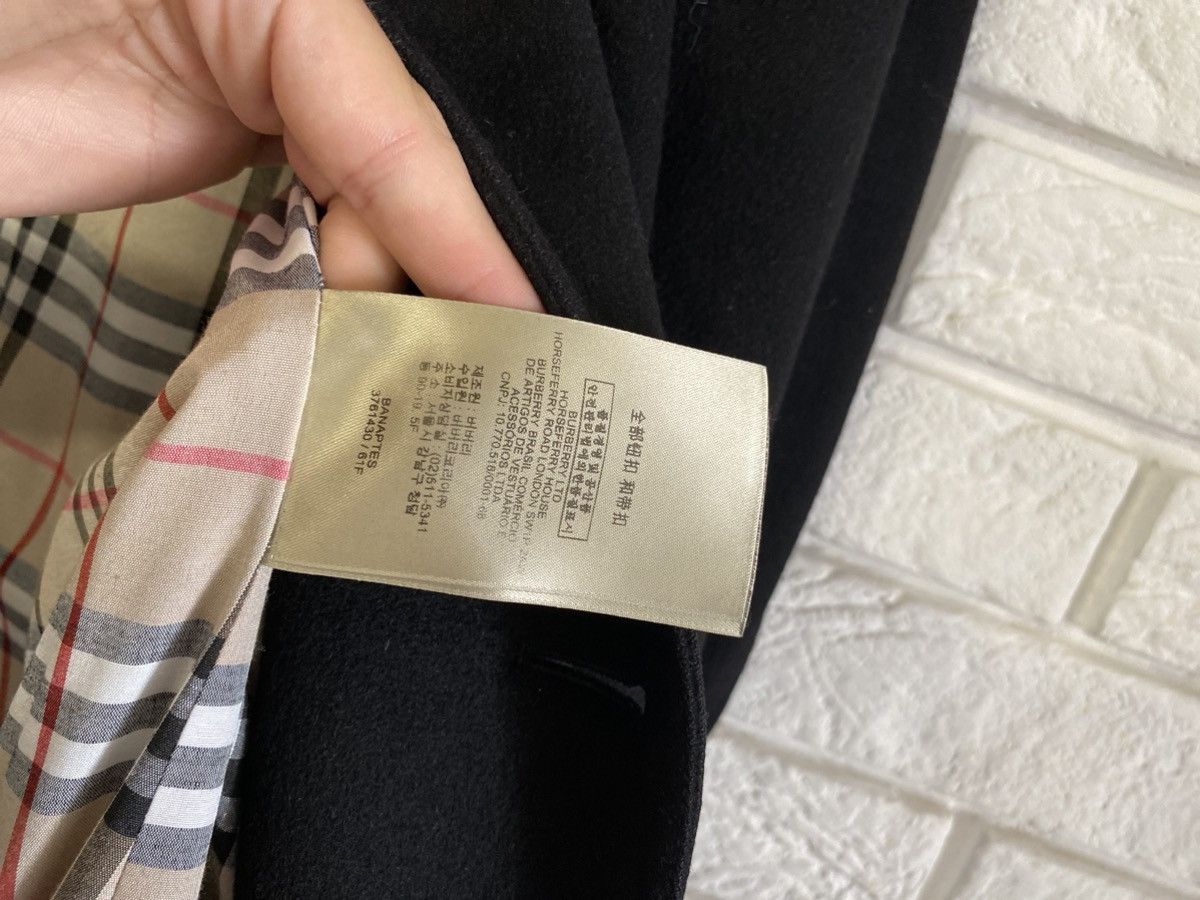 Burberry BURBERRY London Black Wool/Cashmere Belted Coat Size M / US 6-8 / IT 42-44 - 9 Thumbnail
