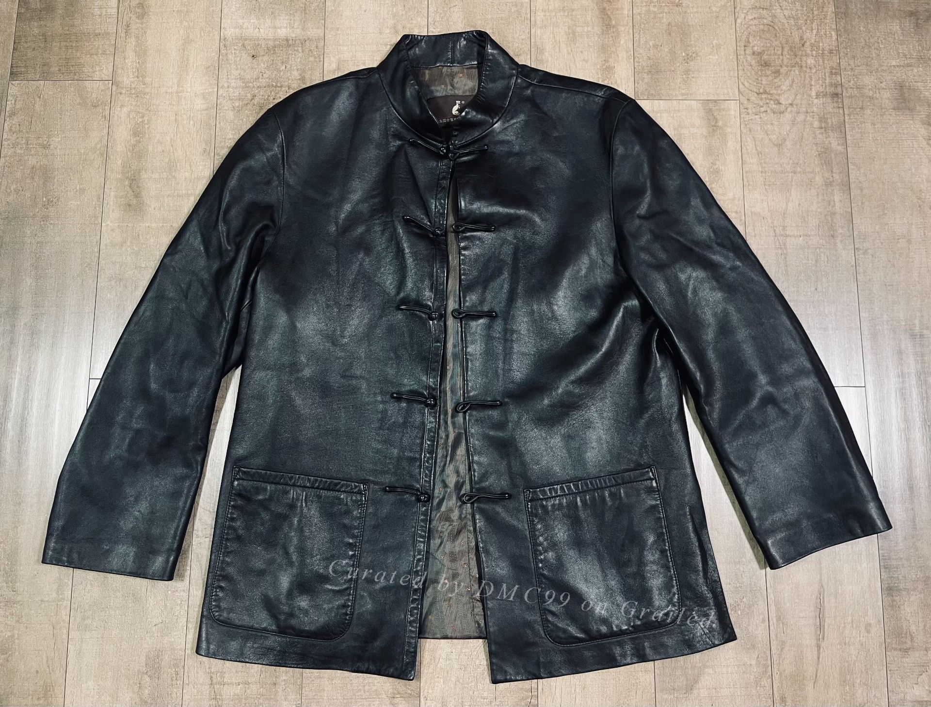 Other Men's Chinese Tang Suit Leather Jacket Size US XL / EU 56 / 4 - 1 Thumbnail
