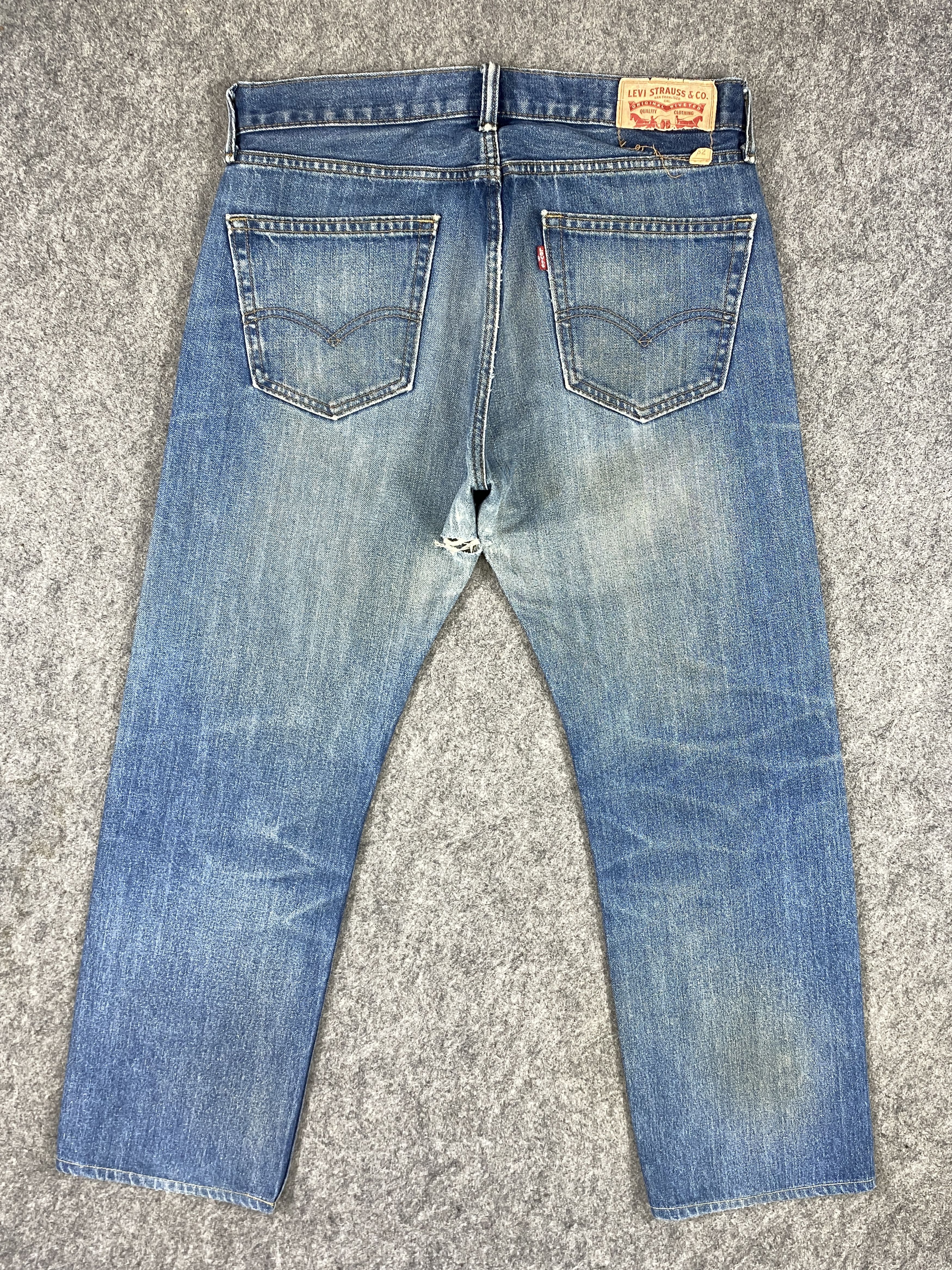 Levi's Dirty Used Blue Vintage Levi's 505 34x29.5 Denim -JN1858 Size US 34 / EU 50 - 2 Thumbnail