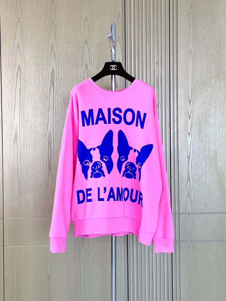 Gucci Gucci Rose pink Fadou Boston terrier rhinestone logo sweat Size S / US 4 / IT 40 - 1 Thumbnail