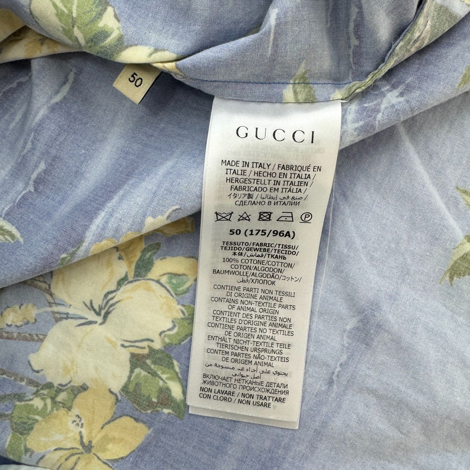 Gucci coconut flower vacation full print printed short-slee