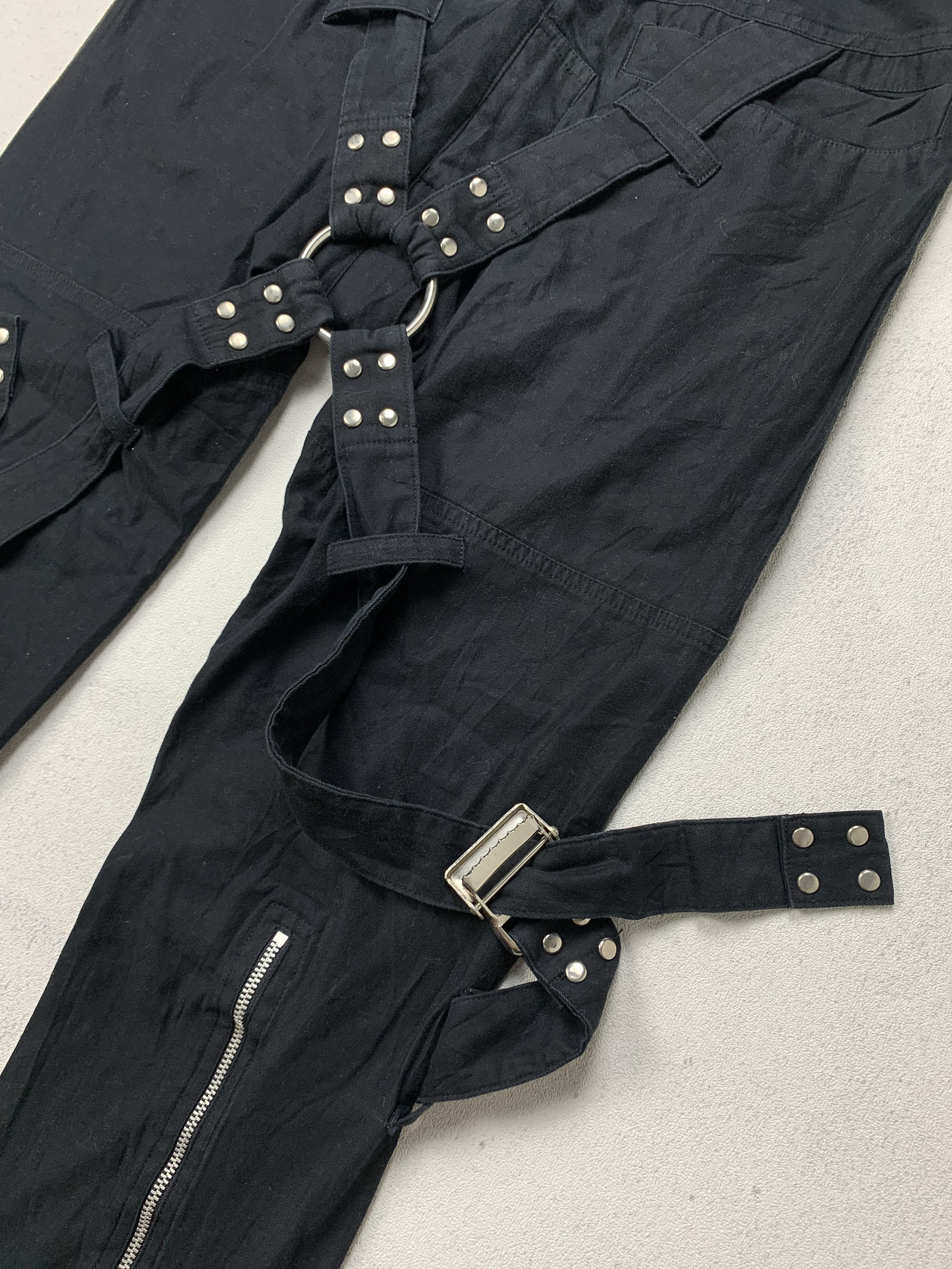 Seditionaries Milkboy Punk Bondage Japanese Brand Black Pants Size US 33 - 6 Thumbnail