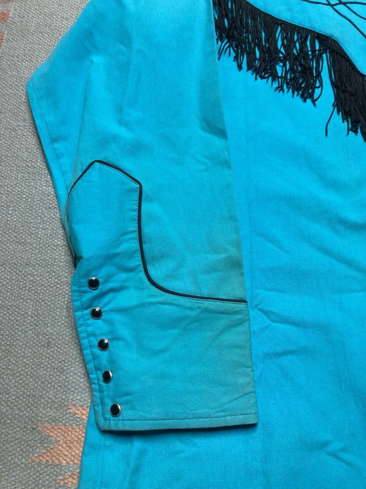 Vintage × Wrangler Wrangler Pearl snap shirt fringe tassels western cowboy XL Size US XL / EU 56 / 4 - 5 Thumbnail