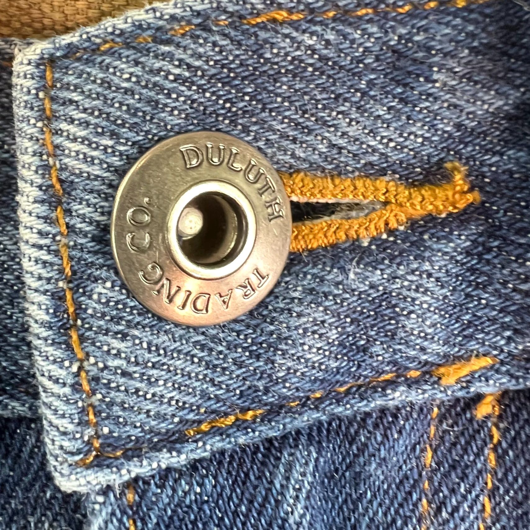 CO Duluth Trading Co Mens Low Rise Flat Front Blue Denim Straight Jeans Size 30X32 Size US 30 / EU 46 - 5 Thumbnail