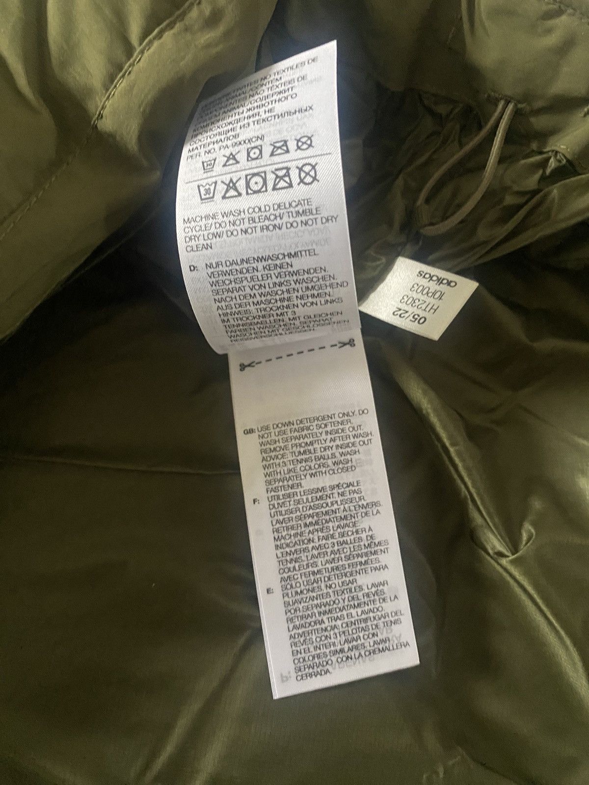 Adidas × Y-3 × Yohji Yamamoto adidas Y-3 Classic Puffy Down Vest Olive Size US L / EU 52-54 / 3 - 9 Thumbnail